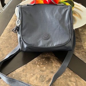 Kipling Metallic Grey Lunch Bag